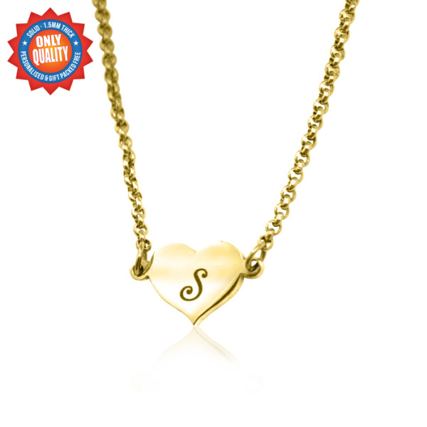 Precious Heart - Gold Plated - Custom Jewellery By All Uniqueness