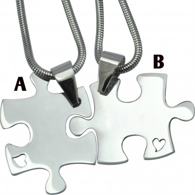 Forever Friends Puzzle Two Necklaces - Custom Jewellery By All Uniqueness