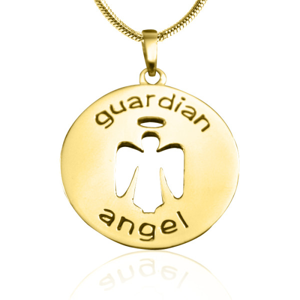 Guardian Angel Necklace 1 - Gold Plated - Custom Jewellery By All Uniqueness