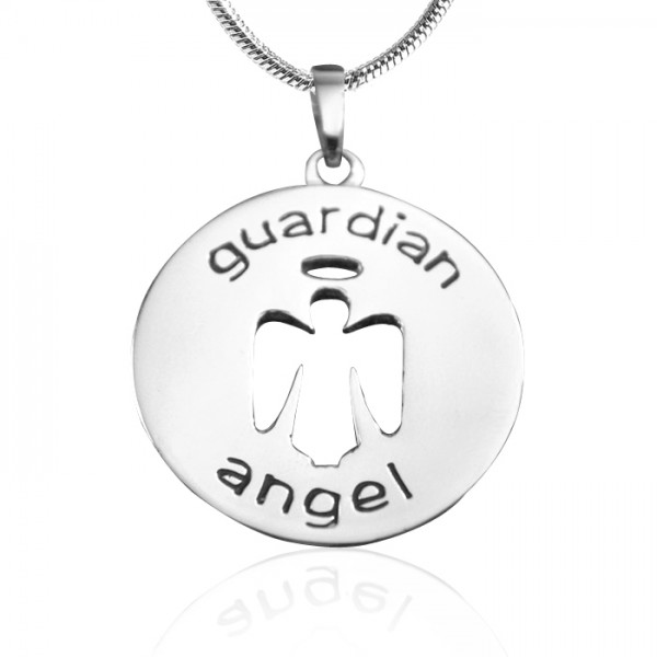 Guardian Angel Necklace 1 - Silver - Custom Jewellery By All Uniqueness