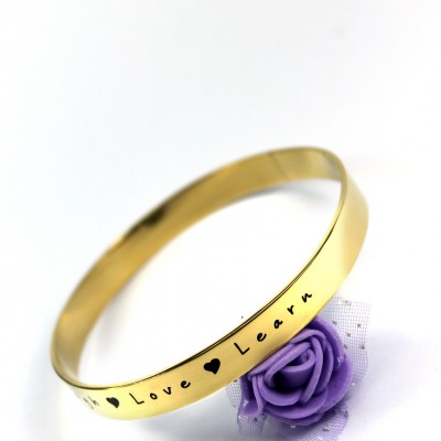 8mm Endless Bangle - Gold Plated - Custom Jewellery By All Uniqueness