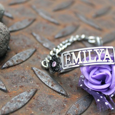 Name Bracelet/Anklet - Silver - Custom Jewellery By All Uniqueness