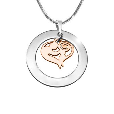 Mothers Love Necklace - Two Tone - Rose Gold Mother - Custom Jewellery By All Uniqueness