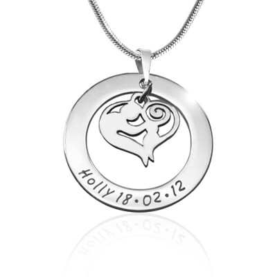 Mothers Love Necklace - Silver - Custom Jewellery By All Uniqueness