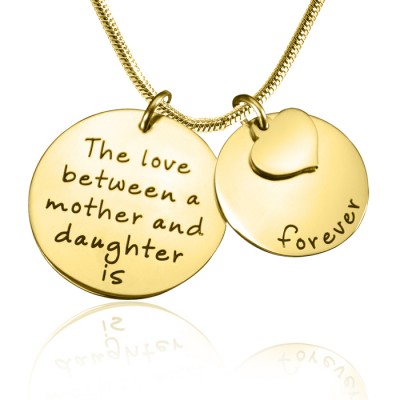 Mother Forever Necklace - Gold Plated - Custom Jewellery By All Uniqueness