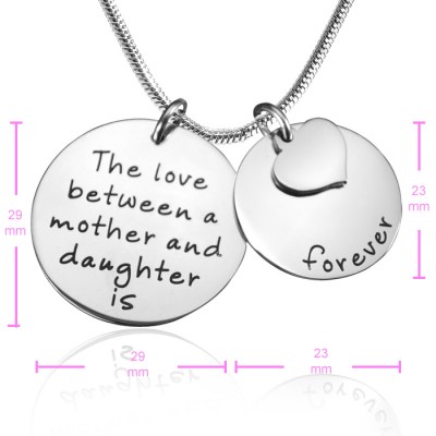 Mother Forever Necklace - Silver - Custom Jewellery By All Uniqueness