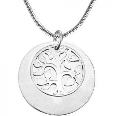 My Family Tree Single Disc - Silver - Custom Jewellery By All Uniqueness