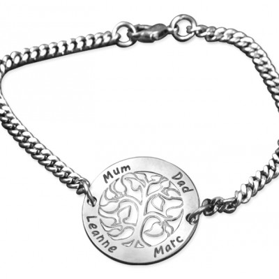 My Tree Bracelet/Anklet - Silver - Custom Jewellery By All Uniqueness