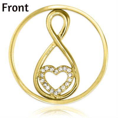 Gold Infinity - Diamonte INSERT ONLY - Custom Jewellery By All Uniqueness