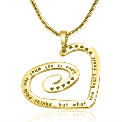 Swirls of My Heart Necklace - Gold Plated - Custom Jewellery By All Uniqueness