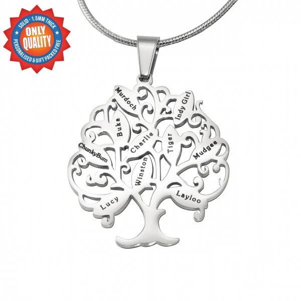 Tree of My Life Necklace 10 - Silver - Custom Jewellery By All Uniqueness