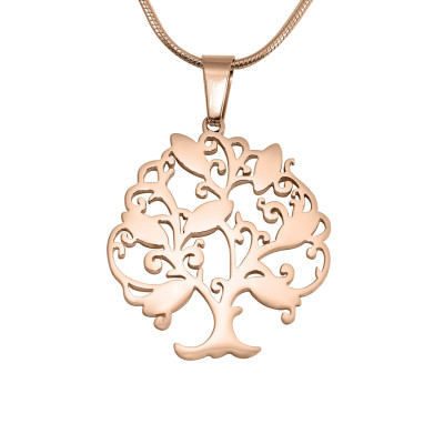 Tree of My Life Necklace 7 - Rose Gold Plated - Custom Jewellery By All Uniqueness