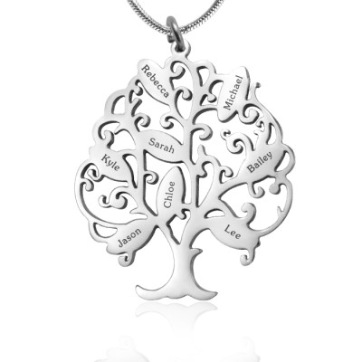Tree of My Life Necklace 8 - Silver - Custom Jewellery By All Uniqueness