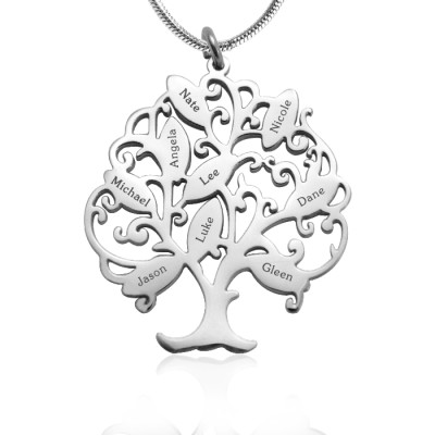 Tree of My Life Necklace 9 - Silver - Custom Jewellery By All Uniqueness