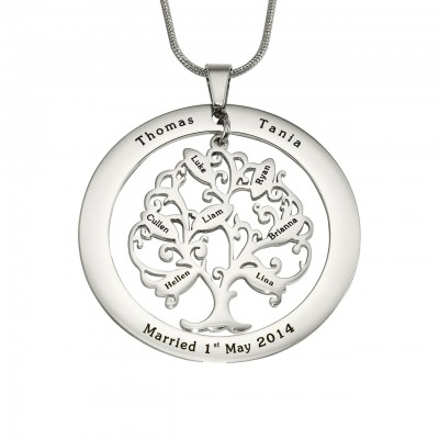 Tree of My Life Washer 7 - Silver - Custom Jewellery By All Uniqueness