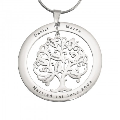 Tree of My Life Washer 8 - Silver - Custom Jewellery By All Uniqueness