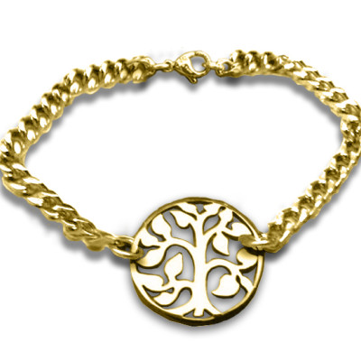 Tree Bracelet - Gold Plated - Custom Jewellery By All Uniqueness