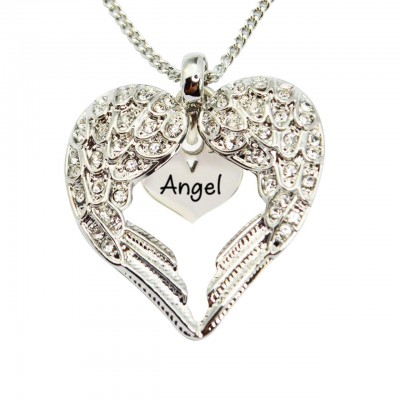 Angels Heart Necklace with Heart Insert - Custom Jewellery By All Uniqueness