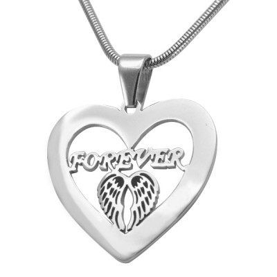Angel in My Heart Necklace - Silver - Custom Jewellery By All Uniqueness