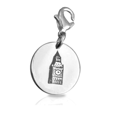 Big Ben Tower Clock Charm - Custom Jewellery By All Uniqueness