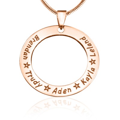 Circle of Trust Necklace - Rose Gold Plated - Custom Jewellery By All Uniqueness