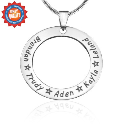 Circle of Trust Necklace - Silver - Custom Jewellery By All Uniqueness