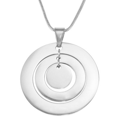 Circles of Love Necklace - Silver - Custom Jewellery By All Uniqueness