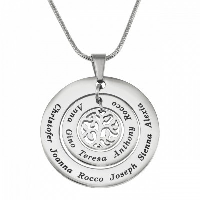 Circles of Love Necklace Tree - Silver - Custom Jewellery By All Uniqueness
