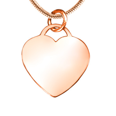 Forever in My Heart Necklace - Rose Gold Plated - Custom Jewellery By All Uniqueness