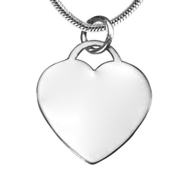 Forever in My Heart Necklace - Silver - Custom Jewellery By All Uniqueness