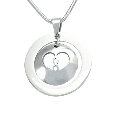 Infinity Dome Necklace - Silver - Custom Jewellery By All Uniqueness