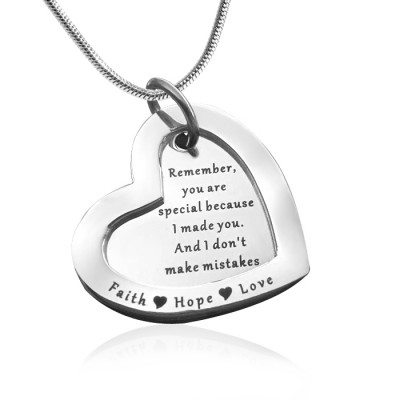 Love Forever Necklace - Silver - Custom Jewellery By All Uniqueness