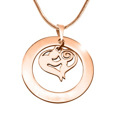 Mothers Love Necklace - Rose Gold Plated - Custom Jewellery By All Uniqueness