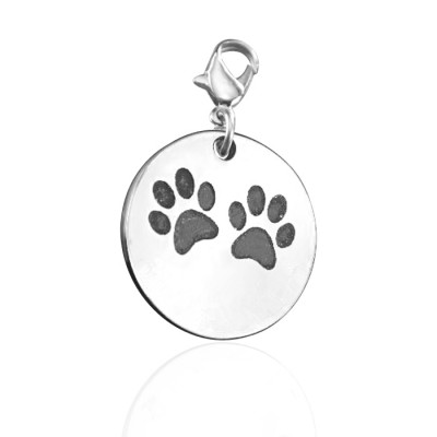 Paw Prints Charm - Custom Jewellery By All Uniqueness
