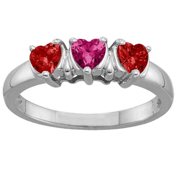 2-5 Hearts Ring - Custom Jewellery By All Uniqueness