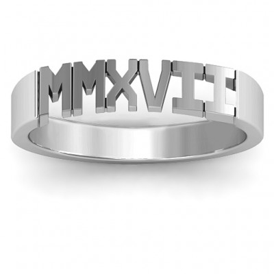 Roman Numeral Graduation Ring - Custom Jewellery By All Uniqueness