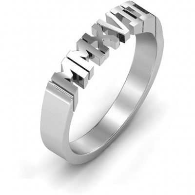 Roman Numeral Graduation Ring - Custom Jewellery By All Uniqueness