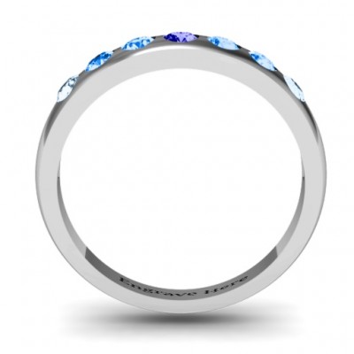 Gypsy Set Gemstone Belt Ring - Custom Jewellery By All Uniqueness