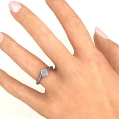 Alexandra Princess Cut Ring - Custom Jewellery By All Uniqueness
