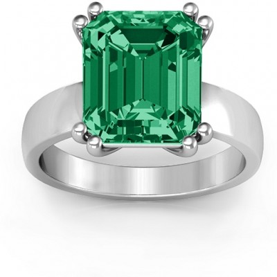 Basket Set Emerald Cut Ring - Custom Jewellery By All Uniqueness
