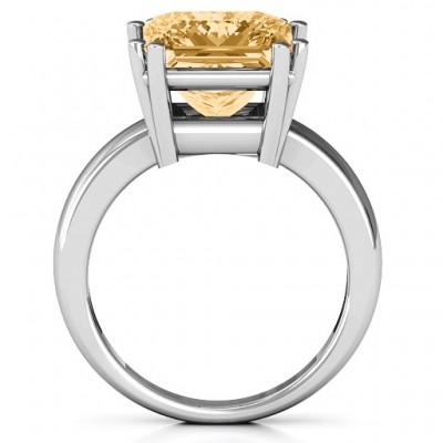 Basket Set Princess Cut Solitaire Ring - Custom Jewellery By All Uniqueness