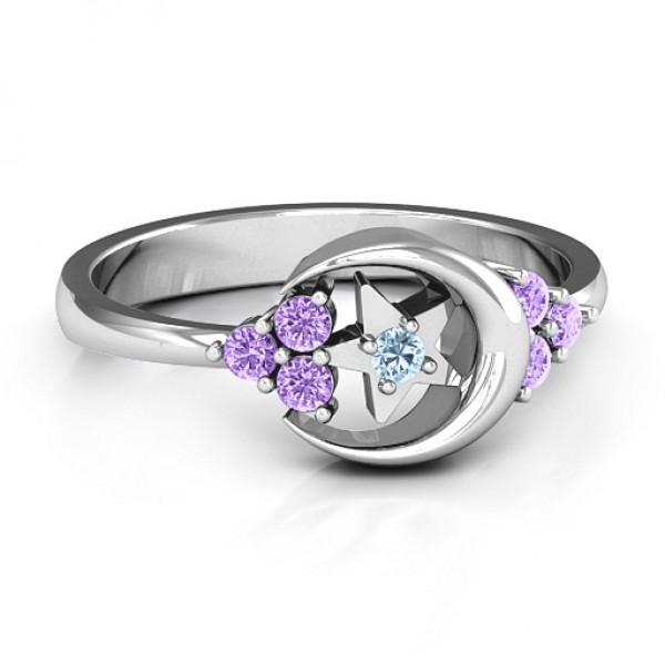 Beautiful Night Ring - Custom Jewellery By All Uniqueness