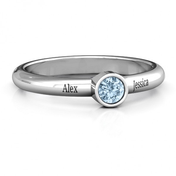 Bezel Set Solitaire Ring - Custom Jewellery By All Uniqueness