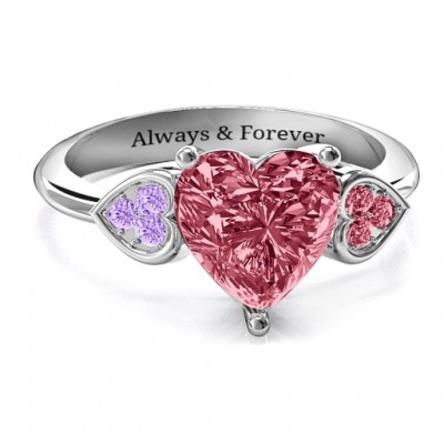 Brilliant Love Accented Heart Ring - Custom Jewellery By All Uniqueness