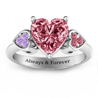 Brilliant Love Accented Heart Ring - Custom Jewellery By All Uniqueness