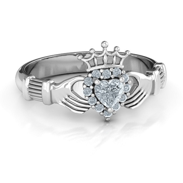 Claddagh with Halo Ring - Custom Jewellery By All Uniqueness