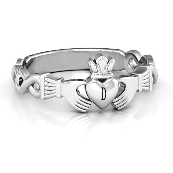 Classic Infinity Claddagh Ring - Custom Jewellery By All Uniqueness