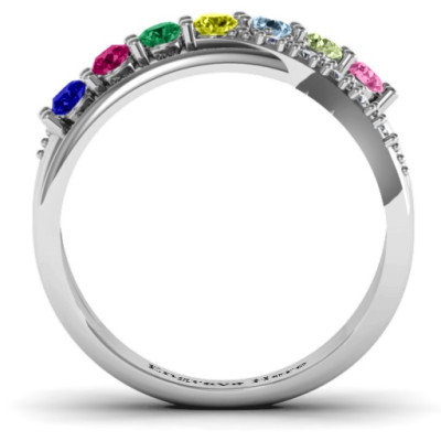 Crossover Accent Multi Band Ring - Custom Jewellery By All Uniqueness