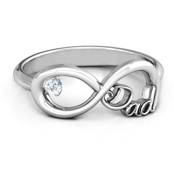 Dad Infinity Ring - Custom Jewellery By All Uniqueness