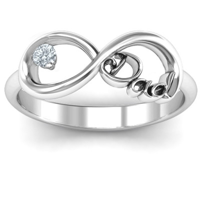 Dad Infinity Ring - Custom Jewellery By All Uniqueness